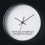 Chronological Sync | Minimal Interface Technical Clock<br><div class="desc">Monitor your execution blocks. This wall-mounted timepiece removes visual clutter,  focusing on high-contrast serif typography to synchronize your studio’s operational time.</div>