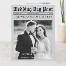 Chronologie du journal et faire-part de mariage du