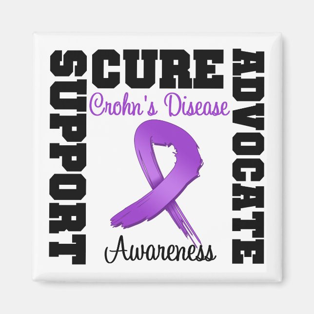 Chron's Disease Support Advocate Cure Magnet (Front)