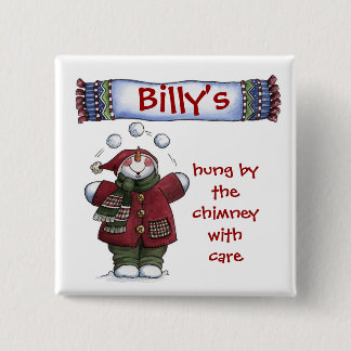 Chrtimstas Stocking Label button