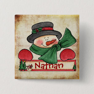 Chrtimstas Stocking Label button