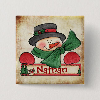 Chrtimstas Stocking Label button