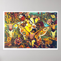 Chrysalis and Butterfly - Poster