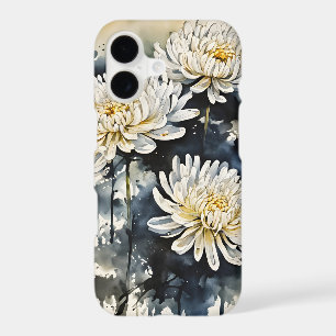 Chrysanthème - Fleurs à l'aquarelle