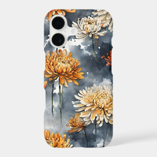 Chrysanthème - Fleurs à l'aquarelle