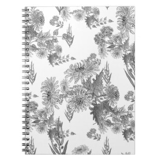 Chrysanthèmes lilas , cahier d'aquarelle