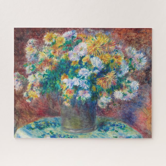 Chrysanthèmes par Pierre-Auguste Renoir Puzzle (Horizontal)