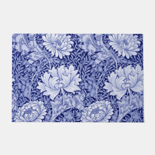 Chrysanthemum Blue, William Morris Doormat