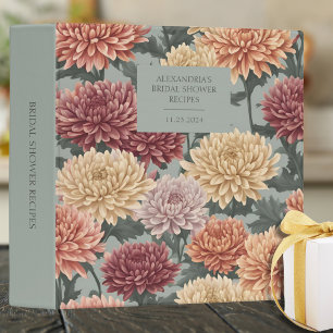 Chrysanthemum Bridal Shower Recipe  Binder