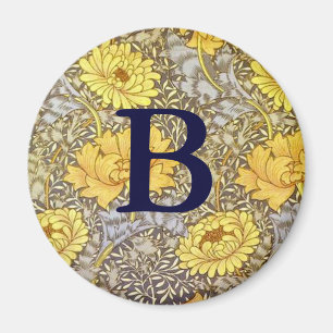chrysanthemum by William Morris Magnet