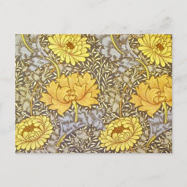 chrysanthemum by William Morris Postcard (Front)