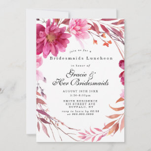 Chrysanthemum Chrysanthemum Bridesmaids Invitation