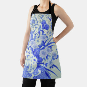 Chrysanthemum Flower, Japanese Design Apron