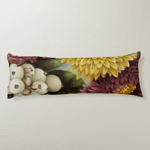 Chrysanthemum Flower Mum Floral Body Pillow