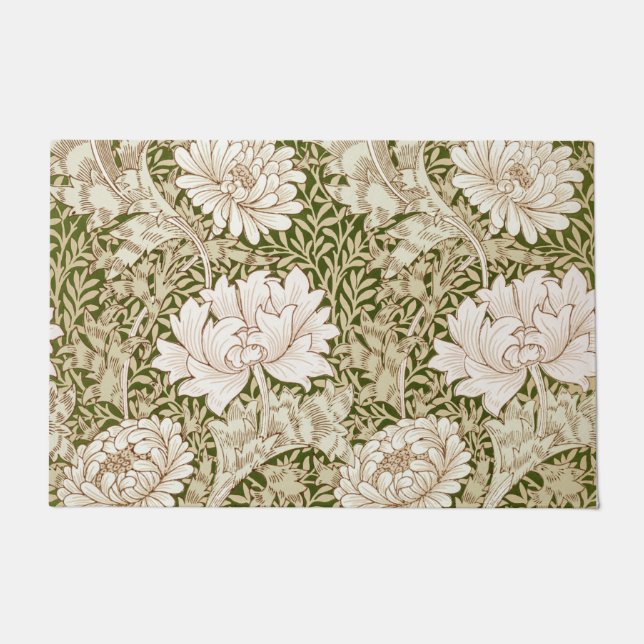 Chrysanthemum Gold, William Morris Doormat (Front)