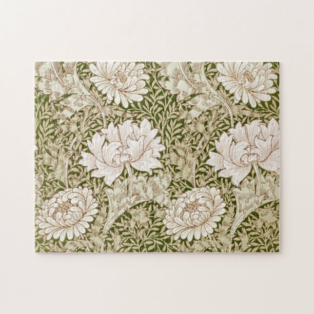 Chrysanthemum Gold, William Morris Jigsaw Puzzle (Horizontal)