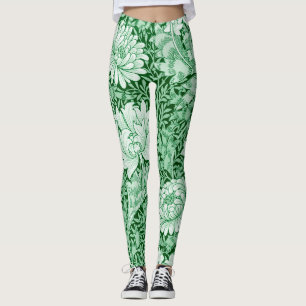Chrysanthemum Green, William Morris Leggings