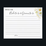 Chrysanthemum greenery Wedding Advice card shower<br><div class="desc">Add your information and for further customization,  click the link "click to customize further".
~ Check collection for matching games,  invitation,  signs,  and more ~</div>