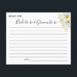 Chrysanthemum greenery Wedding Advice card shower<br><div class="desc">Add your information and for further customization,  click the link "click to customize further".
~ Check collection for matching games,  invitation,  signs,  and more ~</div>