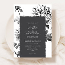 Chrysanthemum Ink Art wedding