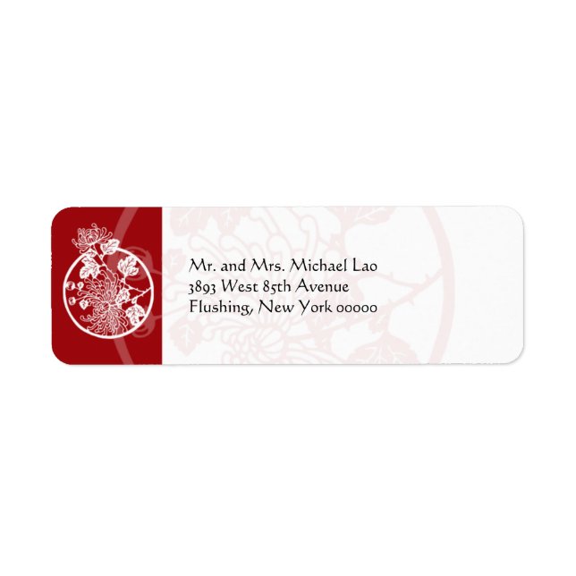 Chrysanthemum Label (Front)
