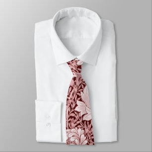 Chrysanthemum Maroon, William Morris Tie