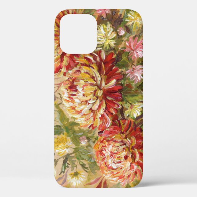 Chrysanthemum Meadow: Acrylic Hand Painting. Case-Mate iPhone Case (Back)