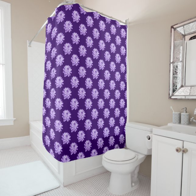 Chrysanthemum Pattern - Deep Purple (In Situ)