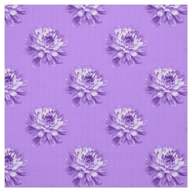 Chrysanthemum Pattern - Easter Purple Fabric (Swatch)