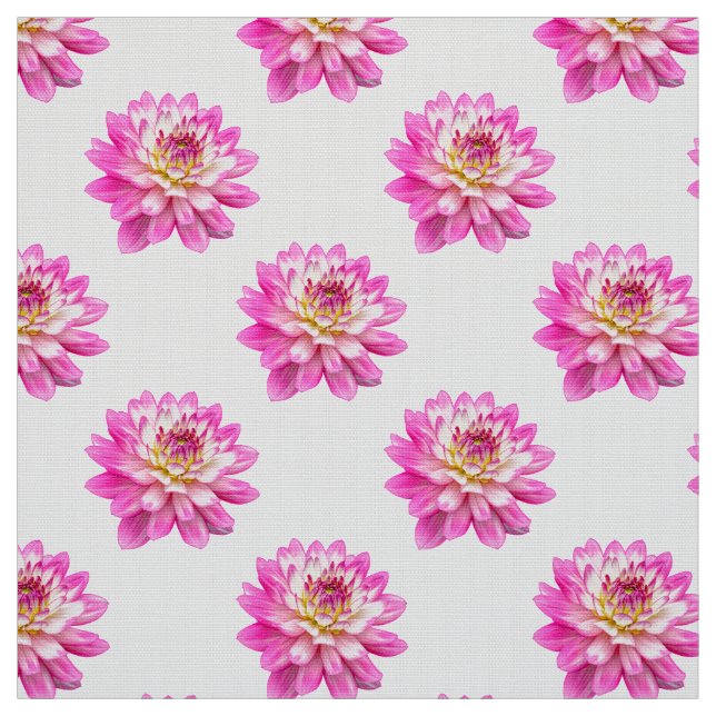 Chrysanthemum Pattern - Full Colour Fabric (Swatch)
