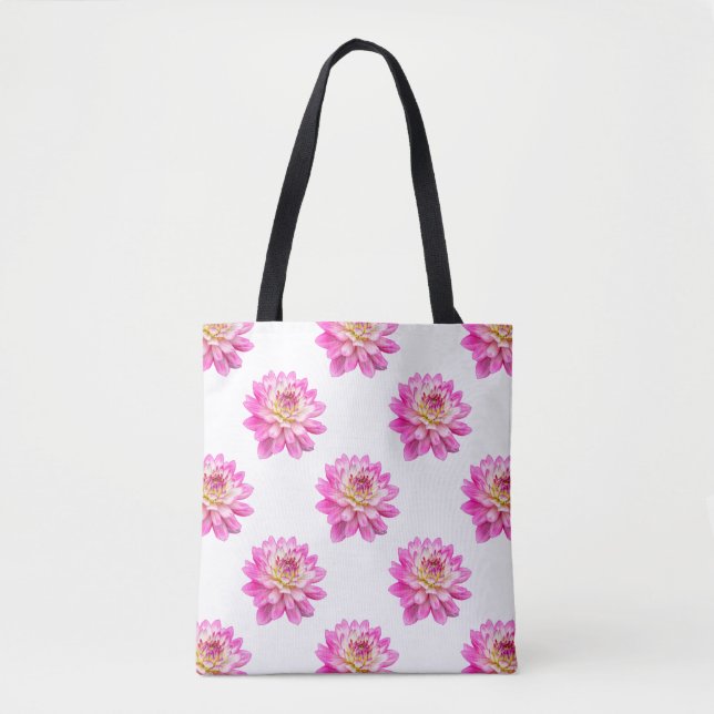 Chrysanthemum Pattern - Full Colour Tote Bag (Front)