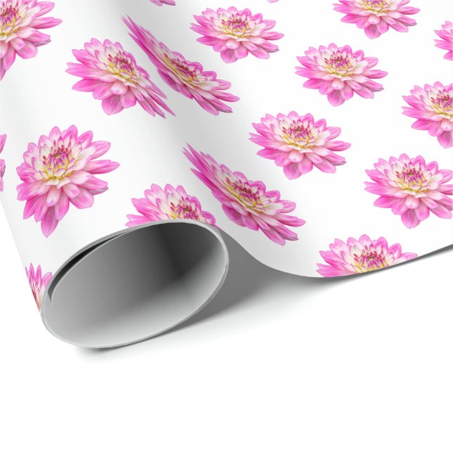 Chrysanthemum Pattern - Full Colour Wrapping Paper (Roll Corner)