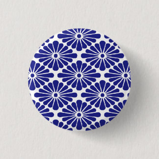 chrysanthemum petals badge 1 inch round button
