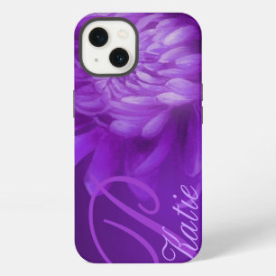 Chrysanthemum purple personalized case