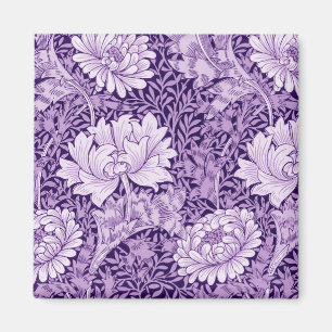 Chrysanthemum Purple, William Morris Magnet