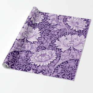 Chrysanthemum Purple, William Morris Wrapping Paper