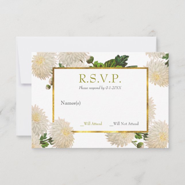 Chrysanthemum Response Card (Front)