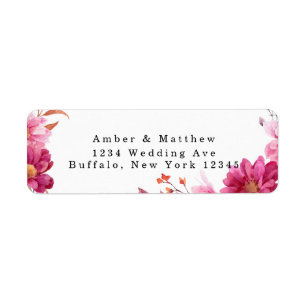 Chrysanthemum rose Hot Mariage Adresse de retour