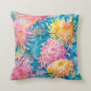 Chrysanthemum Throw Pillow