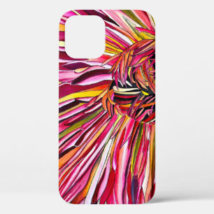 Chrysanthemum watercolor art flower iPhone 12 case