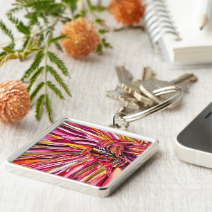 Chrysanthemum watercolor art flower poster canvas  keychain