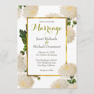 Chrysanthemum Wedding Invitation