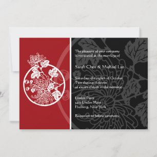 Chrysanthemum Wedding Invitation