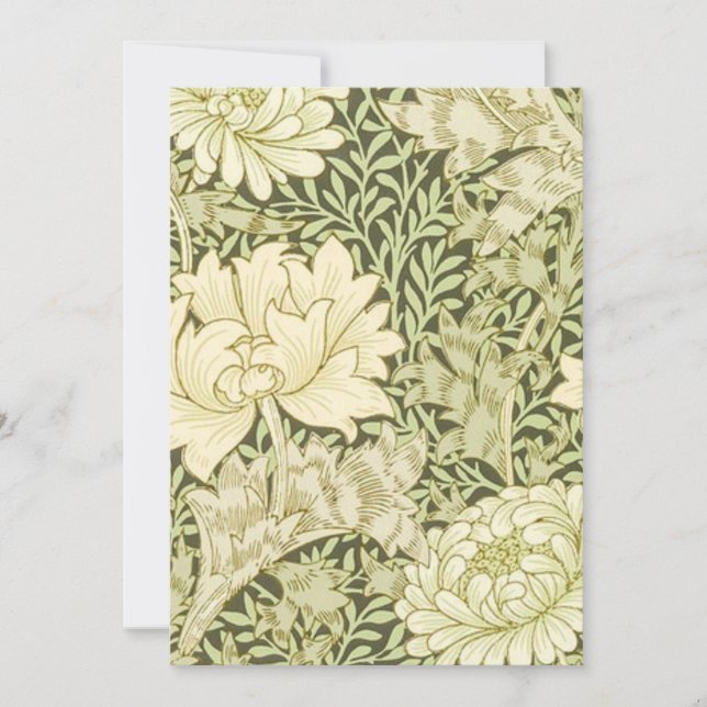 Chrysanthemum William Morris Invitation (Front)