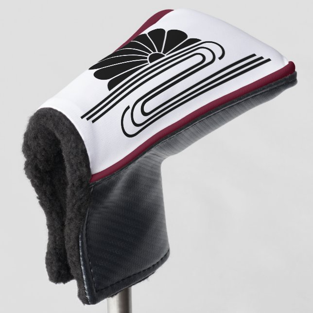 Chrysanthemum with water Golf Head Covers (3/4 Front)