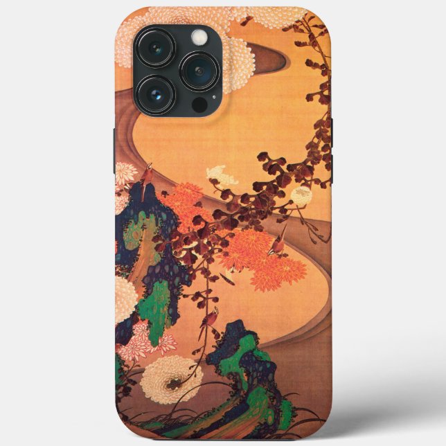 Chrysanthemums by a stream with rocks (1760) Case-Mate iPhone case (Back)