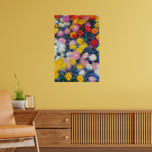 Chrysanthemums by Claude Monet Poster