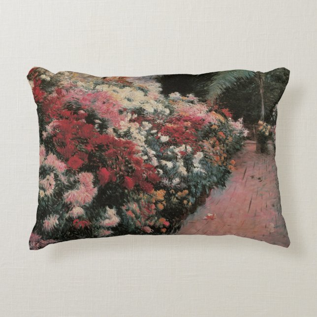 Chrysanthemums by Dennis Bunker Miller, Fine Art Accent Pillow (Front)