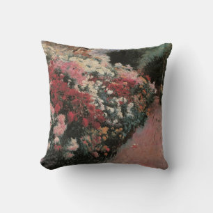 Chrysanthemums by Dennis Bunker Miller, Fine Art Throw Pillow