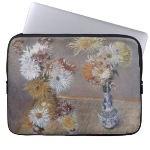 Chrysanthemums by Gustave Caillebotte Laptop Sleeve